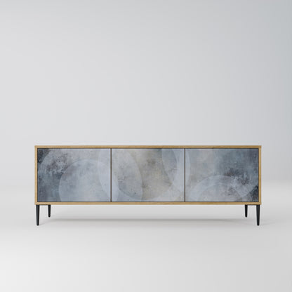 Mobile TV MUTED ARC a 3 ante effetto rovere