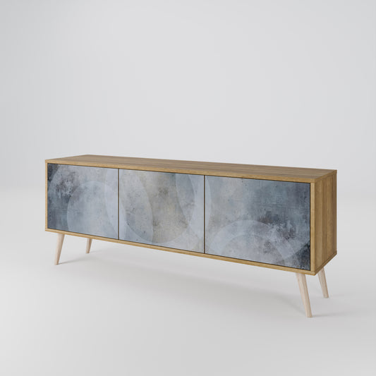 Mobile TV MUTED ARC a 3 ante effetto rovere