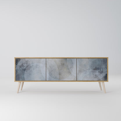 Mobile TV MUTED ARC a 3 ante effetto rovere