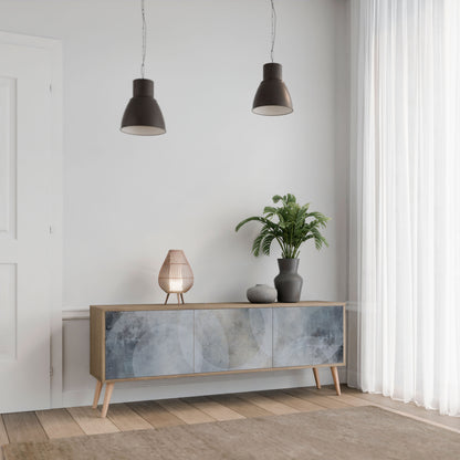 Mobile TV MUTED ARC a 3 ante effetto rovere