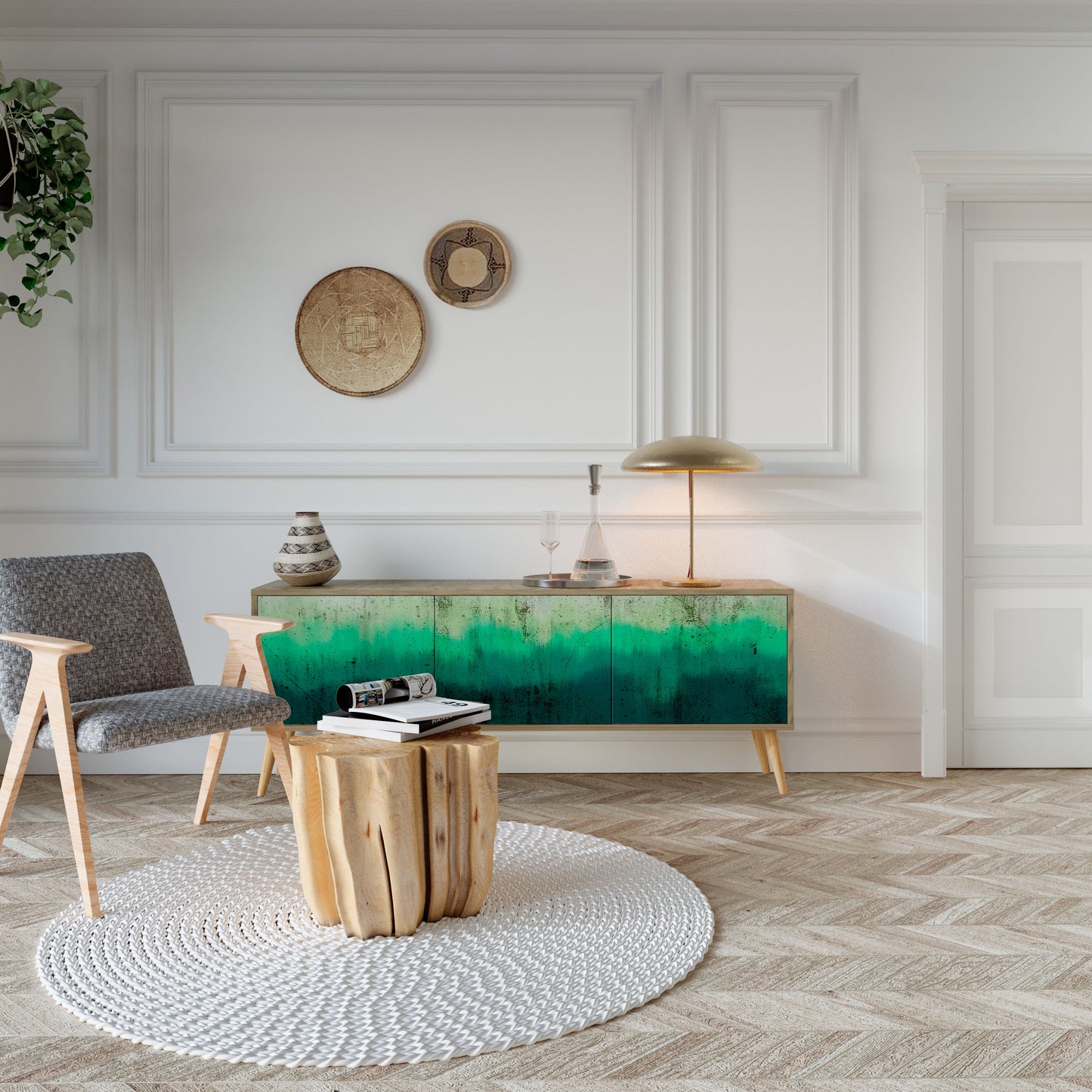 NORTHERN LIGHTS Mobile TV a 3 Ante in Effetto Rovere