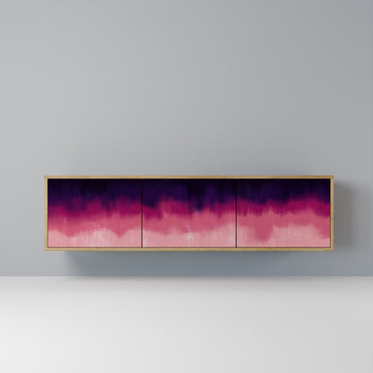 Mobile TV AURORA BOREALIS a 3 ante in effetto rovere