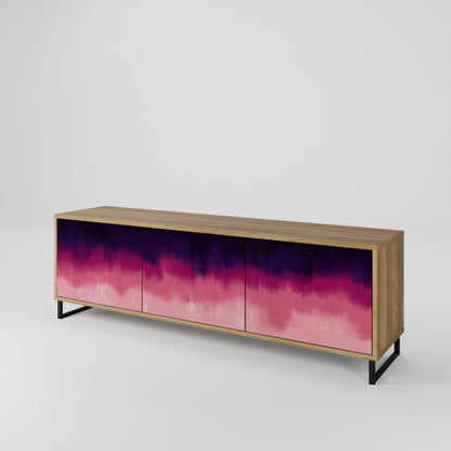 Mobile TV AURORA BOREALIS a 3 ante in effetto rovere