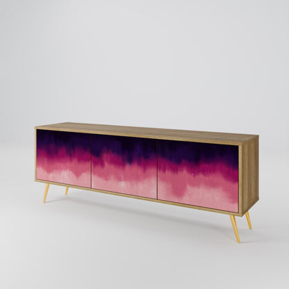 Mobile TV AURORA BOREALIS a 3 ante in effetto rovere