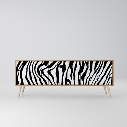 Mobile TV SPLENDID ZEBRA a 3 ante in effetto rovere