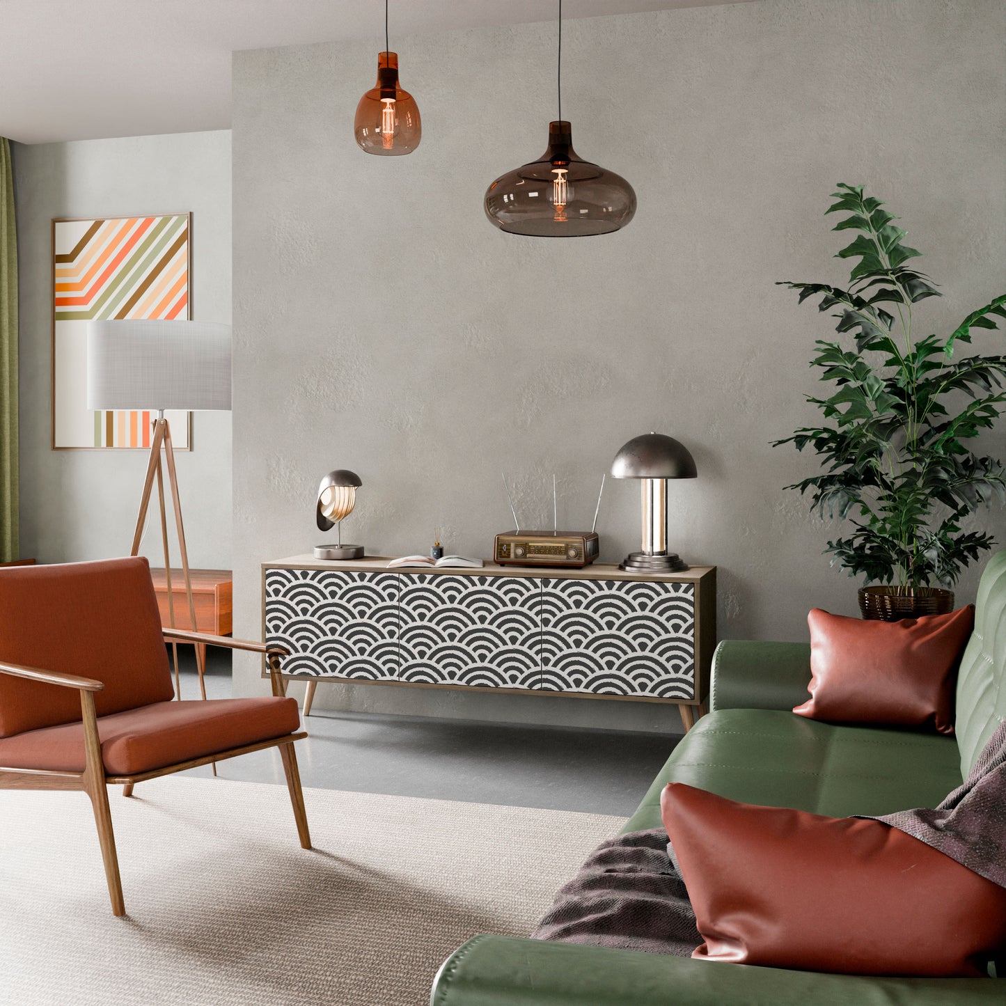 Mobile TV GLOOMY HOST a 3 ante effetto rovere