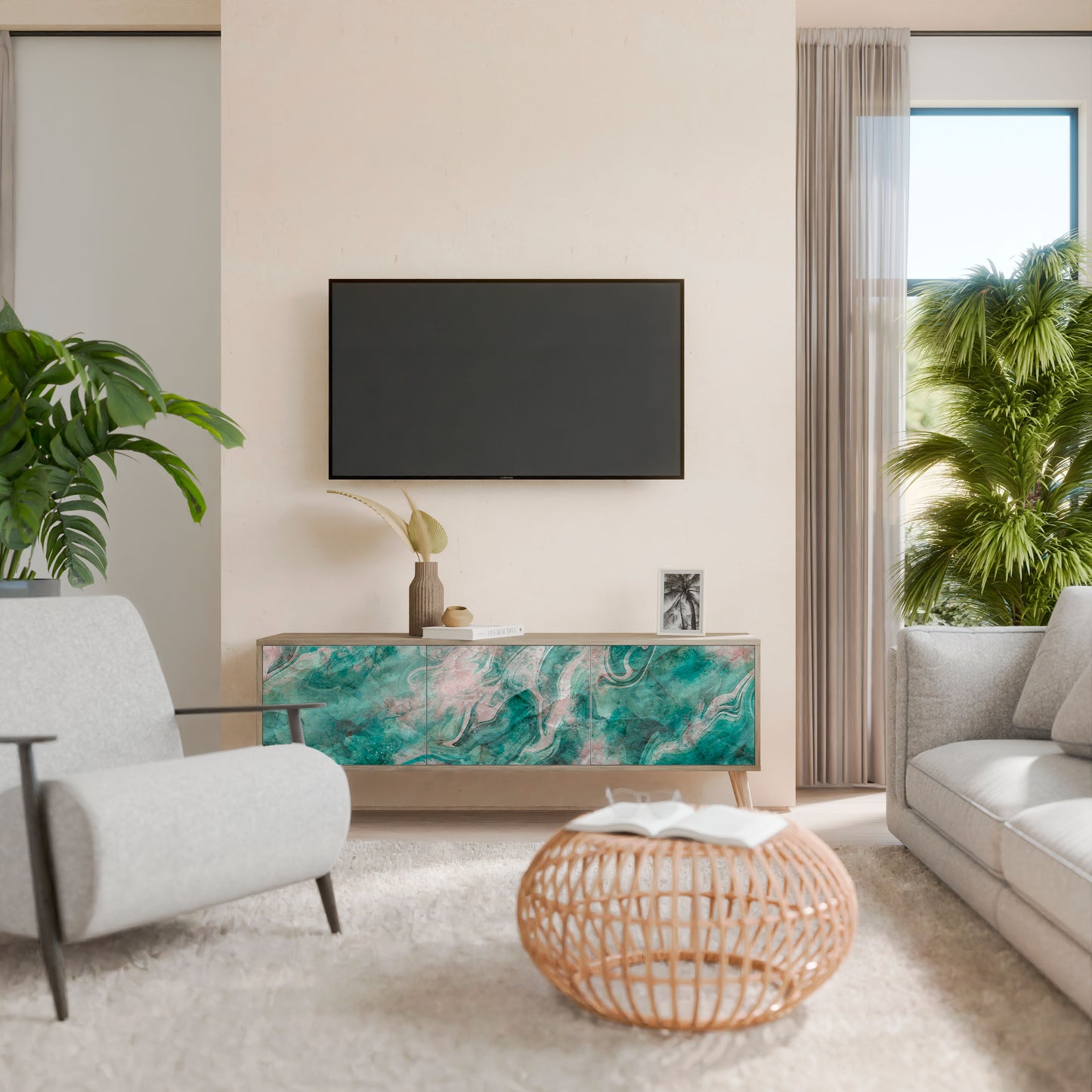 ABSTRACT ALCHEMY Mobile TV a 3 Ante in Effetto Rovere