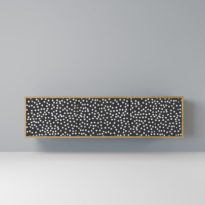 Porta TV BLINDING LIGHTS a 3 ante in effetto rovere