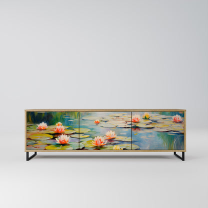 Mobile TV BLOOMING WATERS a 3 ante effetto rovere