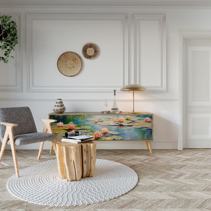 Mobile TV BLOOMING WATERS a 3 ante effetto rovere