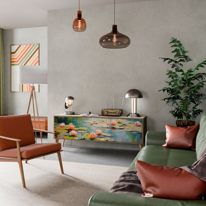 Mobile TV BLOOMING WATERS a 3 ante effetto rovere