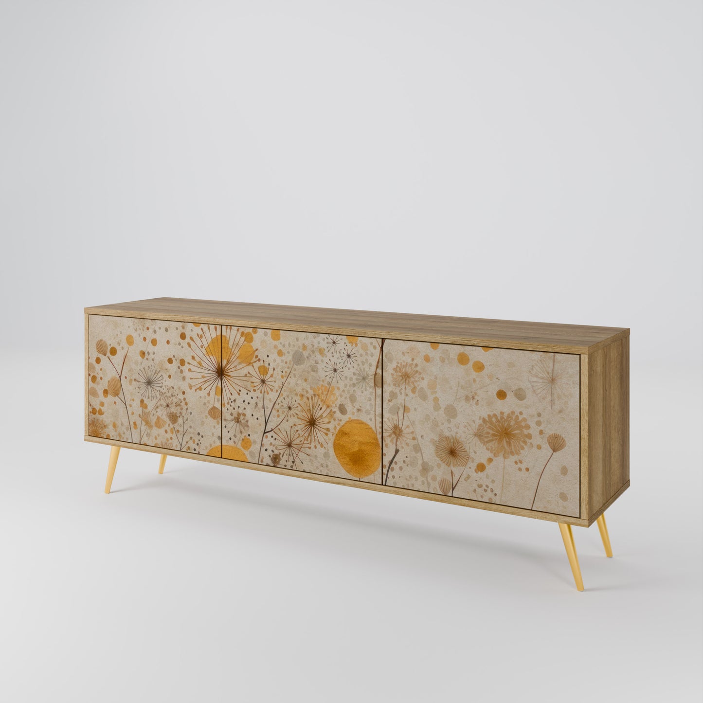 Mobile TV MORNING GLADE a 3 ante in effetto rovere