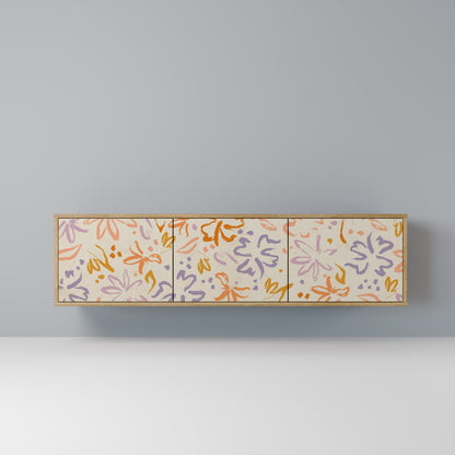 SPRING WHIMSY Mobile TV a 3 ante effetto rovere