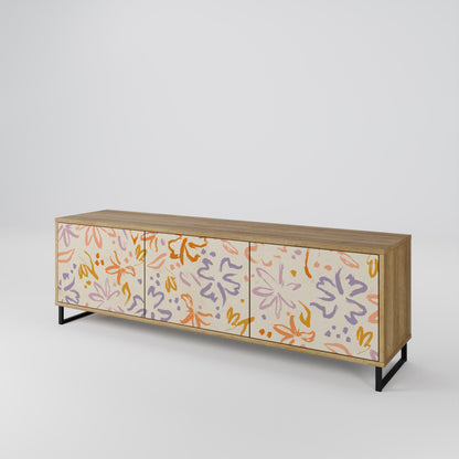 SPRING WHIMSY Mobile TV a 3 ante effetto rovere