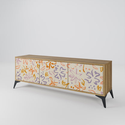 SPRING WHIMSY Mobile TV a 3 ante effetto rovere