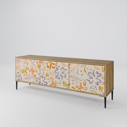 SPRING WHIMSY Mobile TV a 3 ante effetto rovere