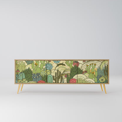 SUCCULENTS KALEIDOSCOPE Mobile TV a 3 ante in effetto rovere