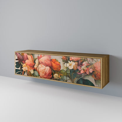 Mobile TV STYLISH BEAUTY a 3 ante in effetto rovere