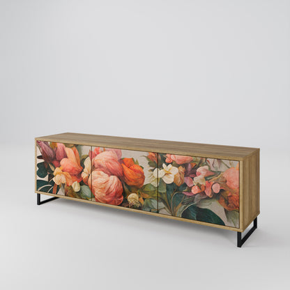 Mobile TV STYLISH BEAUTY a 3 ante in effetto rovere