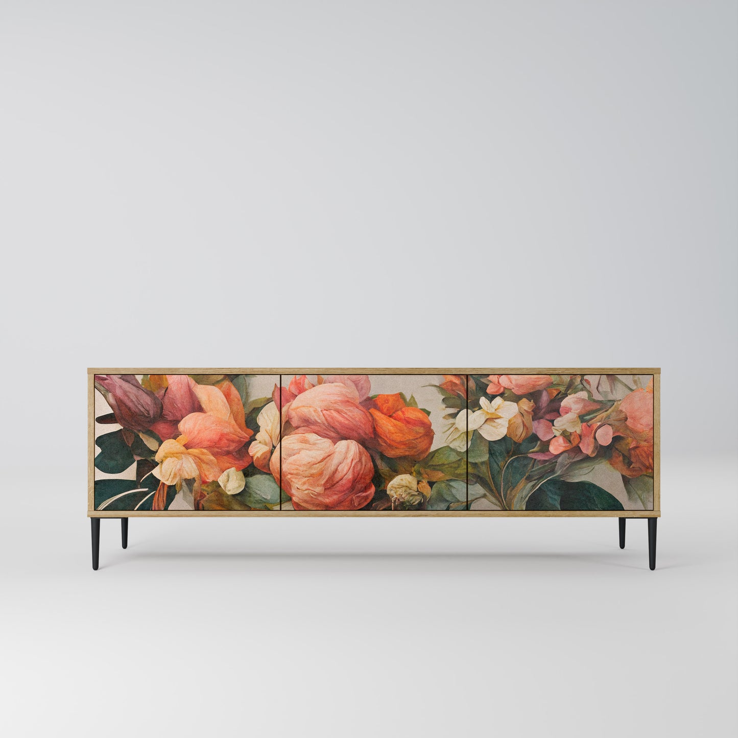 Mobile TV STYLISH BEAUTY a 3 ante in effetto rovere