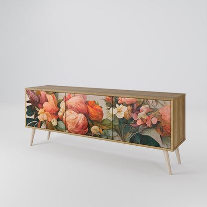 Mobile TV STYLISH BEAUTY a 3 ante in effetto rovere