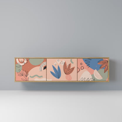 Mobile TV PASTEL DESTINY a 3 ante in effetto rovere
