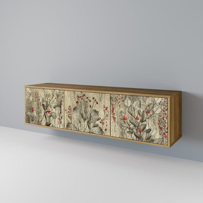 Mobile TV HERBAL GRACE a 3 ante effetto rovere