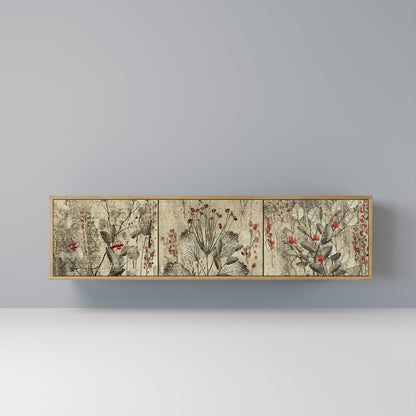 Mobile TV HERBAL GRACE a 3 ante effetto rovere