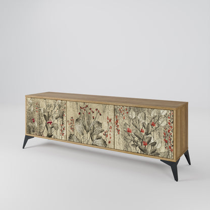 Mobile TV HERBAL GRACE a 3 ante effetto rovere