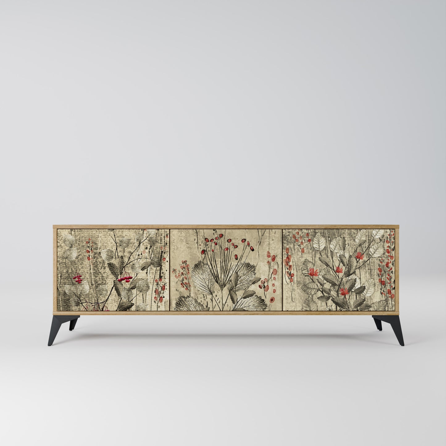 Mobile TV HERBAL GRACE a 3 ante effetto rovere