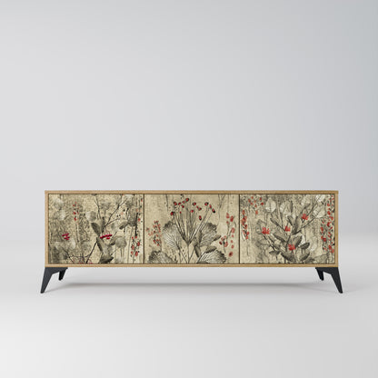 Mobile TV HERBAL GRACE a 3 ante effetto rovere