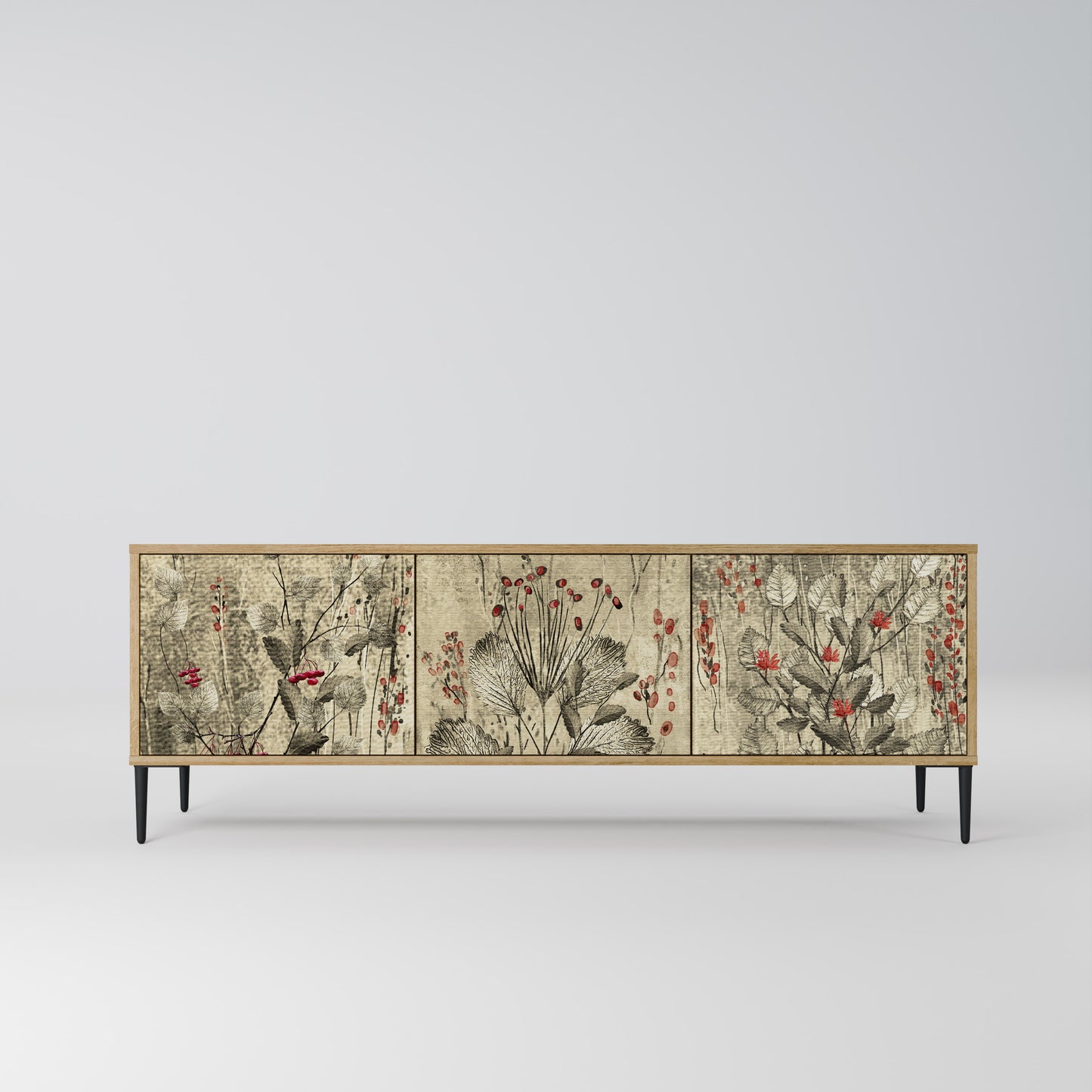 Mobile TV HERBAL GRACE a 3 ante effetto rovere