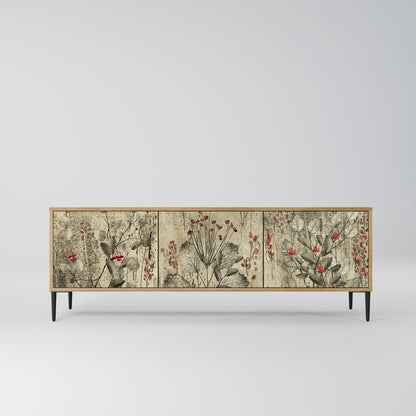 Mobile TV HERBAL GRACE a 3 ante effetto rovere