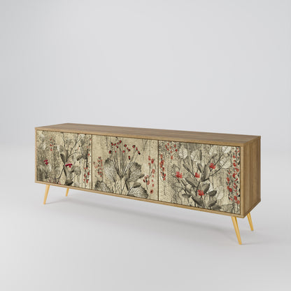 Mobile TV HERBAL GRACE a 3 ante effetto rovere