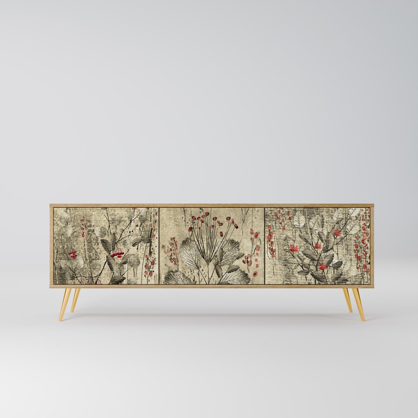 Mobile TV HERBAL GRACE a 3 ante effetto rovere