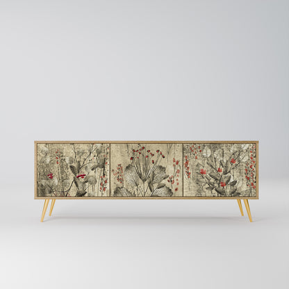 Mobile TV HERBAL GRACE a 3 ante effetto rovere