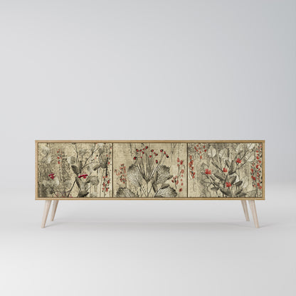 Mobile TV HERBAL GRACE a 3 ante effetto rovere