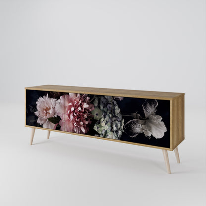 PURE BLOSSOM Mobile TV a 3 Ante in Effetto Rovere