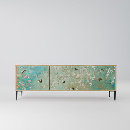 Mobile TV BLOOMING CHARM a 3 ante in effetto rovere