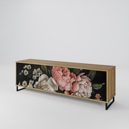 LUSH ELEGANCE Mobile TV a 3 Ante in Effetto Rovere