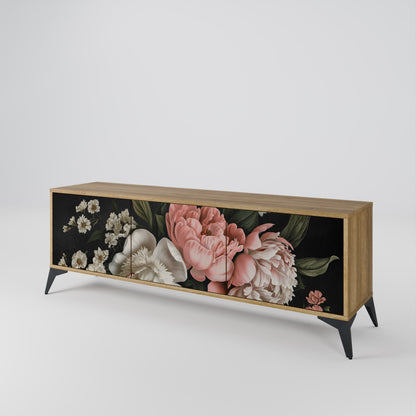 LUSH ELEGANCE Mobile TV a 3 Ante in Effetto Rovere
