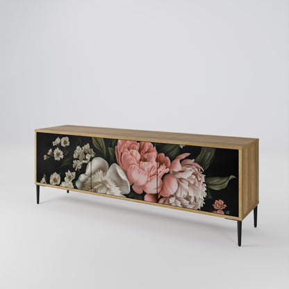 LUSH ELEGANCE Mobile TV a 3 Ante in Effetto Rovere