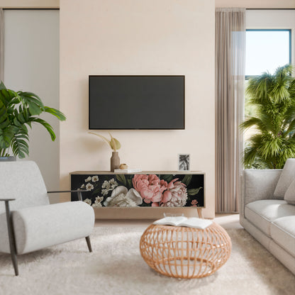 LUSH ELEGANCE Mobile TV a 3 Ante in Effetto Rovere