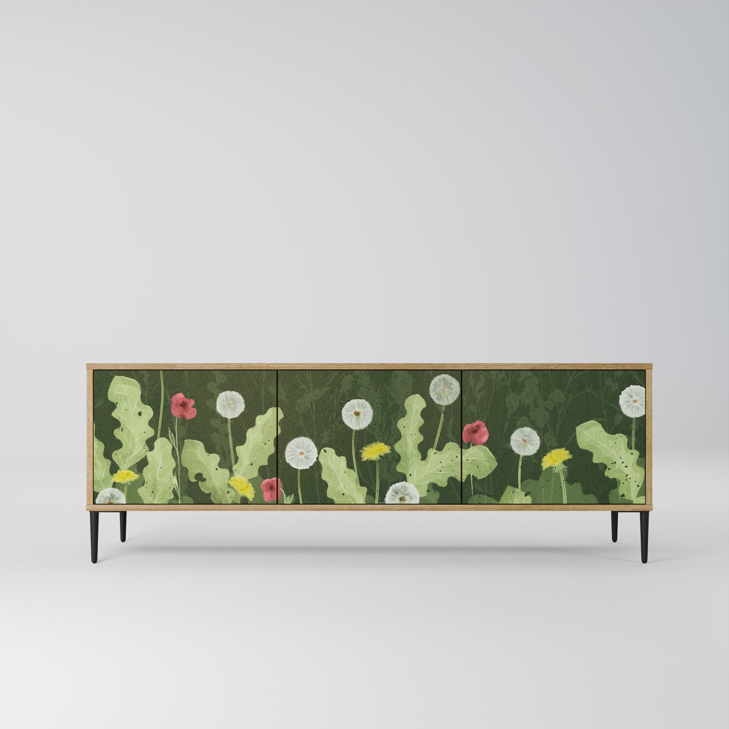 Mobile TV DANDELION AMUSE a 3 ante in effetto rovere
