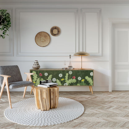 Mobile TV DANDELION AMUSE a 3 ante in effetto rovere