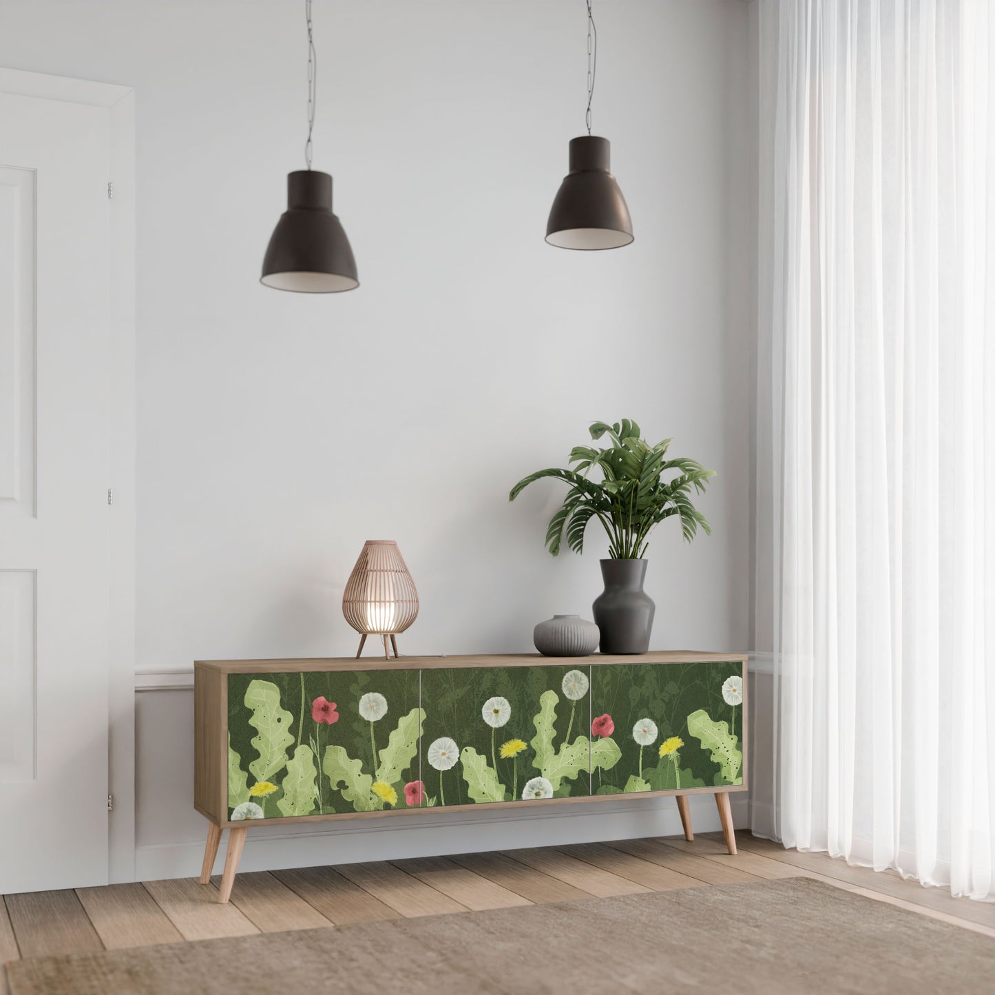 DANDELION AMUSE Mobile TV a 3 Ante in Effetto Rovere