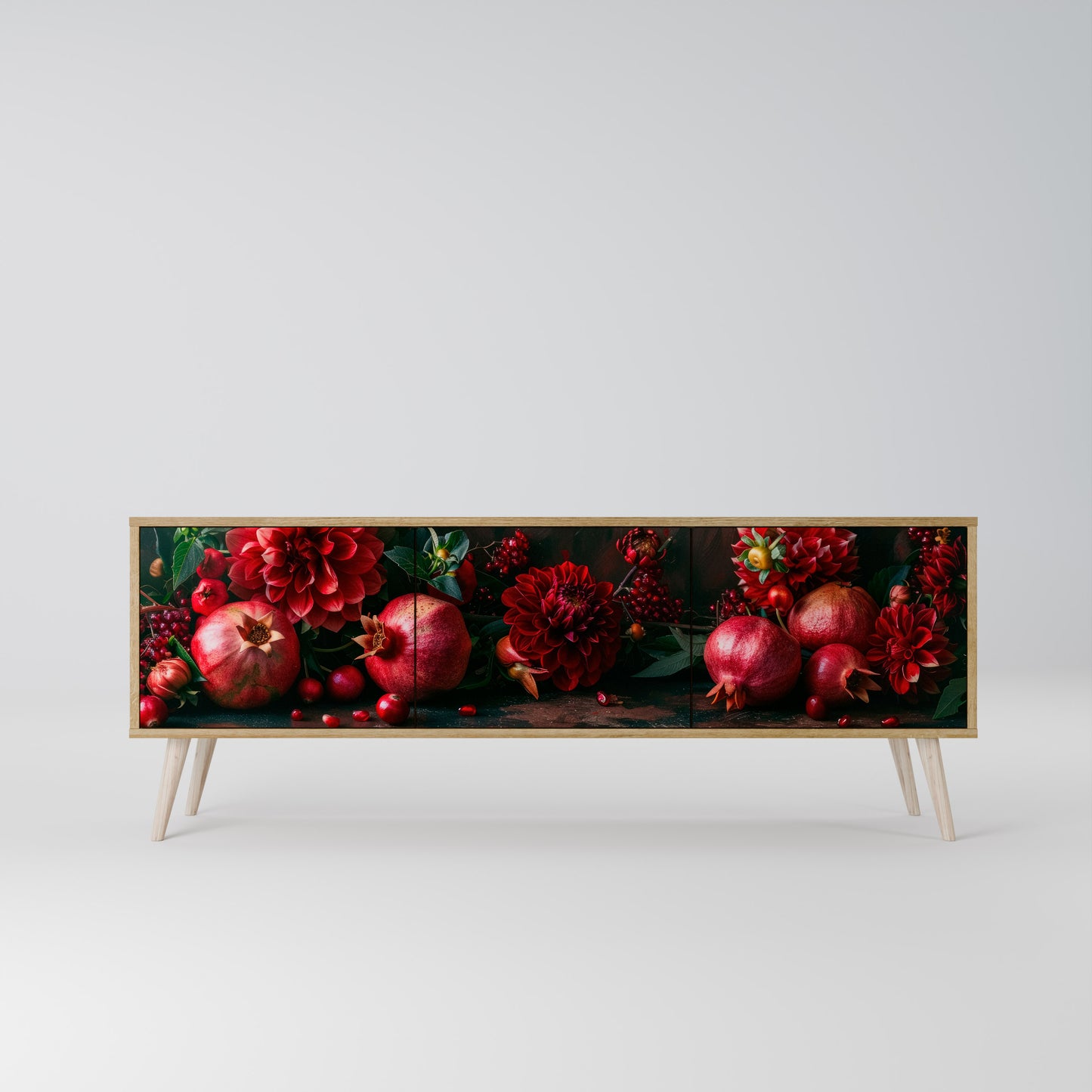DAHLIAS AND POMEGRANATES Mobile TV a 3 Ante in Effetto Rovere