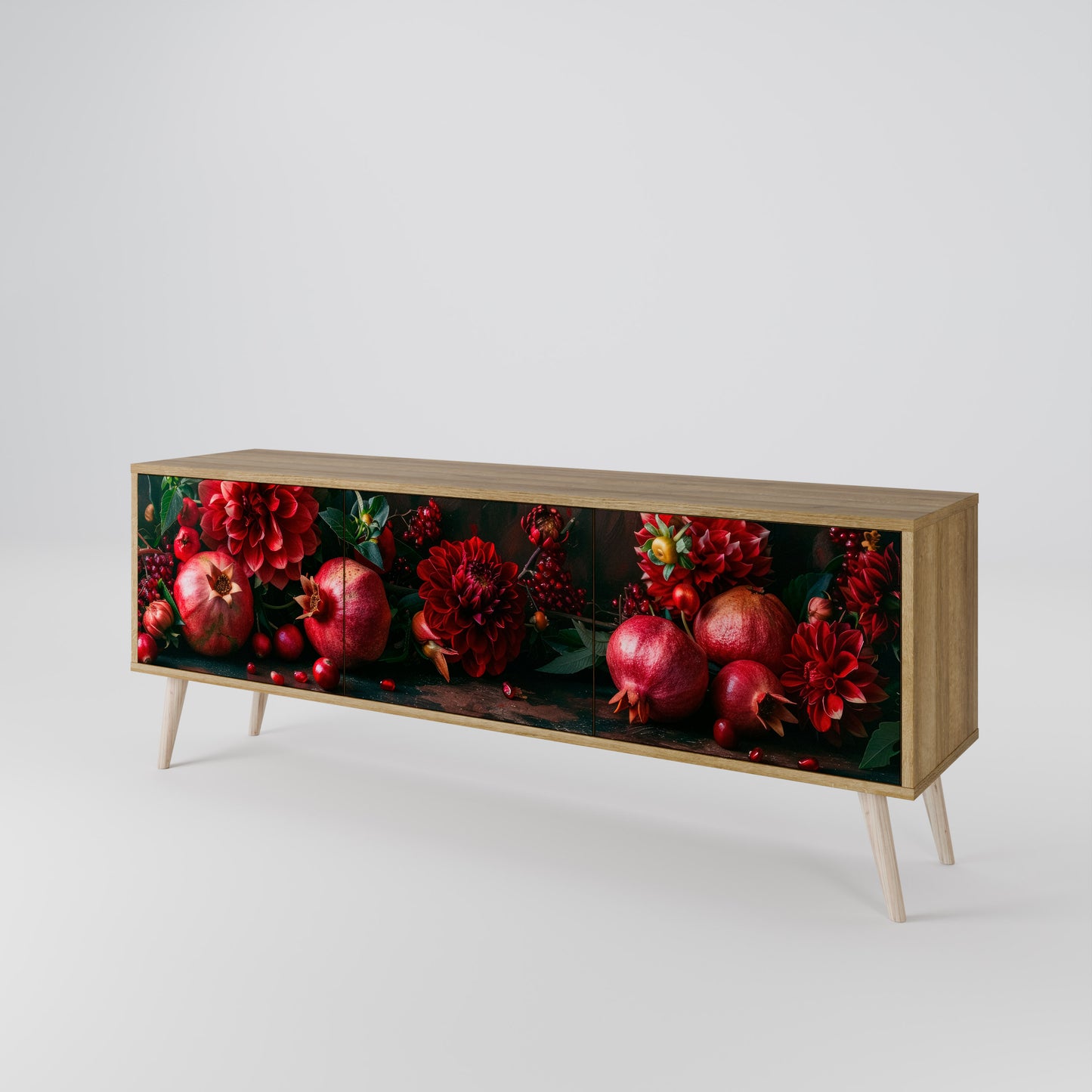DAHLIAS AND POMEGRANATES Mobile TV a 3 Ante in Effetto Rovere
