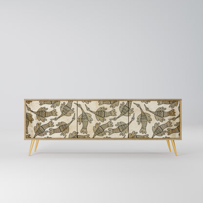 Mobile TV ALMONDINE SONGBIRD a 3 ante in effetto rovere