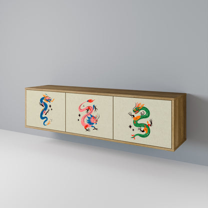 Mobile TV 3 ante CREATURE MITOLOGICHE in effetto rovere